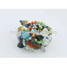 Mix Chip Stretch Seed Perles de verre Ring